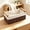 Brown, variant on Hand Woven Storage Basket with Wooden Handles, 8.5x5.9x3.2in, Decorative Paper Rope Basket for Shelves, Bathroom, Kitchen, Closets, Countertop, Farmhouse Home Organization