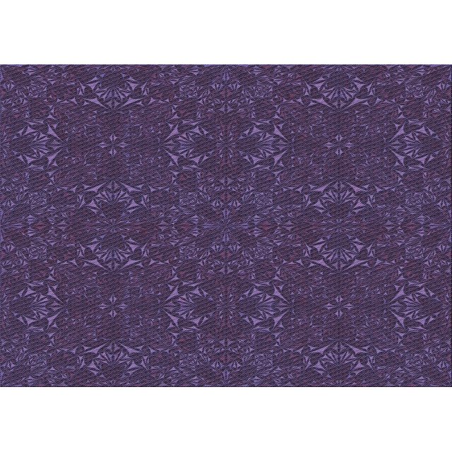 Ahgly Company Machine Washable Indoor Rectangle Transitional Dark Purple Area Rugs, 8' x 10'