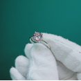 thumbnail image 3 of Created Alexandrite Ring, 925 Sterling Silver Ring, Alexandrite Ring, Color Change Stone Ring, Round Cut Alexandrite Ring, Ring for Gift, 3 of 3