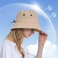 thumbnail image 4 of Women Sun Hat Wide Brim Protection Beach Hat Adjustable Bucket Hat Summer Hats, 4 of 4