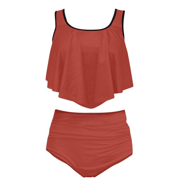 LSLJS Ensemble de Maillot de Bain Bikini à Volants pour Femmes, Ensembles de Bikini pour Femmes