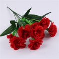 thumbnail image 1 of 10Head Carnation Artificial Flowers Plastic Fake Plants Home Party Wedding Decor, 1 of 8
