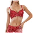 thumbnail image 3 of MIONGO Bra Sequined Performance Coat Bar Underwear Gathered Bra for Stunning Stage Presentations, 3 of 3