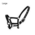 thumbnail image 1 of tredstone Collier de Tête pour Poney à Tour de Cou Rembourré Grande Résilience Équipement de Protection Fournitures pour Cheval Solidité Coussinet de Selle de Course Noir G, 1 of 9