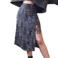 thumbnail image 5 of Wangsaura Ladies Summer Leopard Print/Floral Print High Waist Skirt, 5 of 5