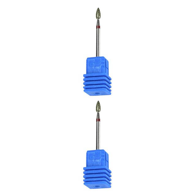 maskred Nail Art Drill Ceramic Bit File Polish Cuticle Clean Manicure Too No.12 2Set