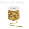 thumbnail image 2 of Unique Bargains 10 Yard 4mm Crystal Rhinestone Diamond Close Chain Trim Trimming Claw Cup Chain for Sewing, Crafts,Light Yellow, 2 of 5