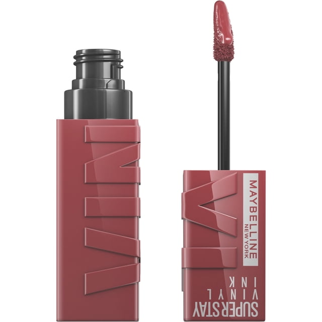 Rouge à lèvres liquide Super Stay Vinyl Ink de Maybelline New York longue tenue et sans bavures, couleur ultrapigmentée et brillance instantanée, punchy ,4.2 ml