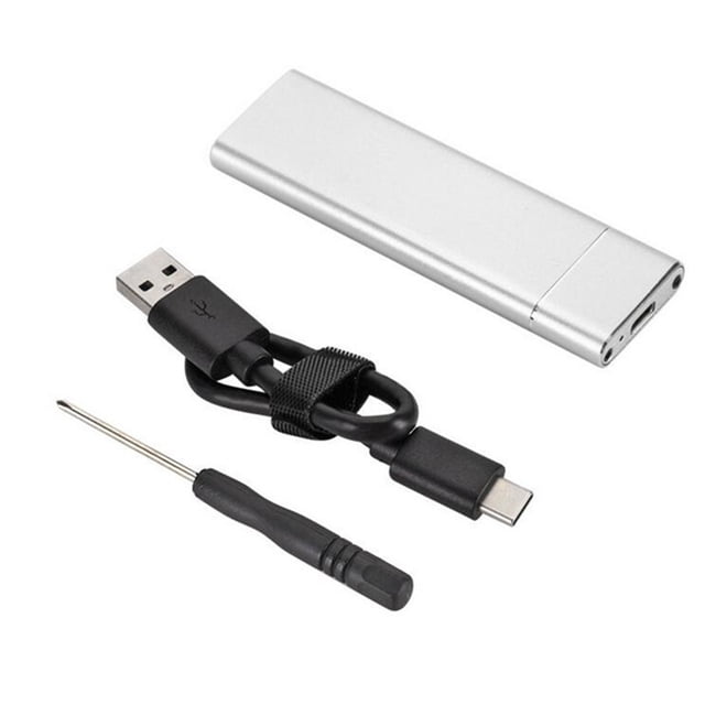 1x Metal Hard Disk Case Adapter NGFF To USB3.1 Type-C M.2 SSD Case