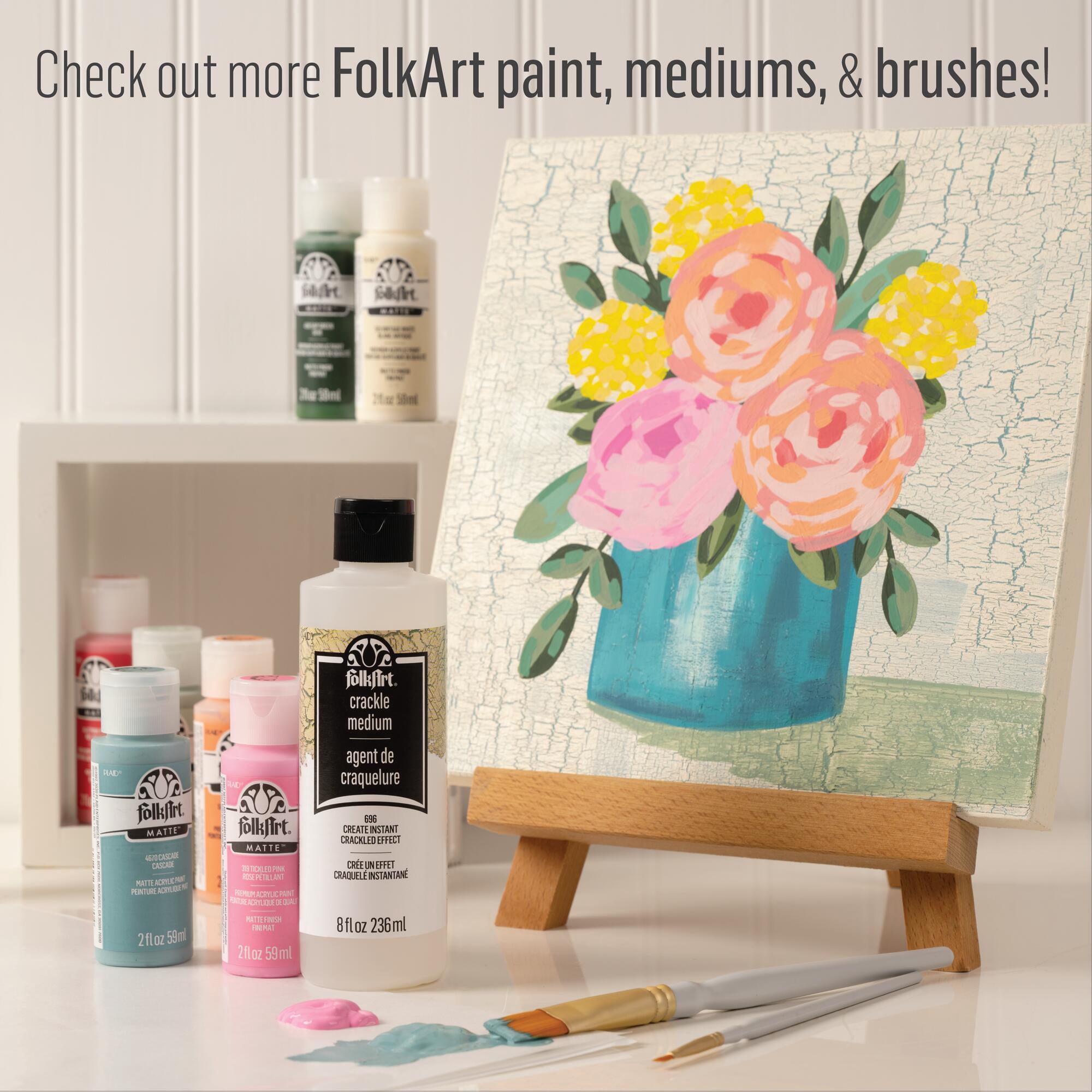 Folkart Peinture Acrylique Gris Brillant