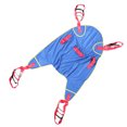 thumbnail image 4 of Écharpe à Jambes Divisées Lavable en Machine, Écharpe de Levage Professionnelle, Réutilisable pour Traverser le Lit à Basse Température, 4 of 7