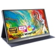 thumbnail image 1 of KYY Portable Monitor 15.6inch 1080P FHD USB-C, HDMI Computer Display HDR IPS Gaming Monitor w/Premium Smart Cover & Screen Protector, Speakers, for Laptop PC MAC Phone PS4 Xbox Switch, 1 of 10