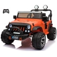 thumbnail image 1 of VOLTZ TOYS 2 Seater Ride On Car, 12V Electric Car for Kids, Electrical Jeep with 2 Seats, Full LED Lights, Parental Remote Control, MP3 Player (Orange), 1 of 8