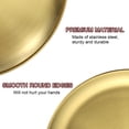 thumbnail image 3 of 6pcs Stainless Steel Plate, 7.9 Inch Round Metal Dinner Plates, Dishes Serving Tray Gold, 3 of 6