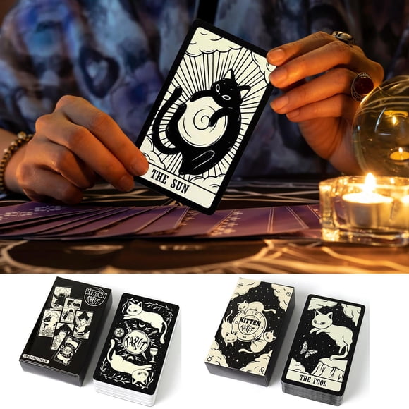 HUASHENG Tarot Cards For Beginners Classic Tarot Cards With Meanings On Them Tarot For Tarot Learners ( Tarot)