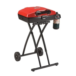 Coleman RoadTrip Sportster Grill à gaz propane portable pour le tailgating & Camping, 11,000 BTU, 225 sq. in. Zone de cuisson, Infastart Allumage, Stand à roues pliantes