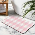 thumbnail image 5 of Luxury Checkered Grid Bathroom Rug, 20x32 in Classic Checkerboard Extra Soft and Absorbent Microfiber Bath Rugs, Non-Slip Bath Carpet for Bathroom Floor, 5 of 5