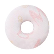 Tnarru Ear Pillow O Shaped Reusable Comfortable Soft Trendy Men Women Birthday Gift Breathable Ear Piercing Pillow for Side Sleeping Pink
