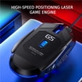 thumbnail image 3 of facefd Gaming Mouse 6D 3200DPI Adjustable Wired LED Computer Mice Silent Mouse for Laptop PC No.2, 3 of 6