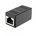 thumbnail image 2 of DEBGFS Ethernet Connectors Rj45 Coupler Ethernet Cable Extender Female To Female Network Coupler Network Female Adapter(Pack Of 5),Black, 2 of 8
