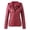 K-2-Red, variant on 2025 UniCasual Solid Vest Heated Vest for Women with Battery included Zipper Pocket Loose Sleeveless Club Wear Jackets for Women Jacket Hooded
