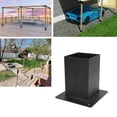 thumbnail image 4 of Gazebo Bracket, Galvanized Powder Coated Fully Welded Wood Post Bracket, Heavy Duty 4 Way Right Angle Corner Bracket, DIY Pergola Hardware Kit for Outdoor, 4 of 7