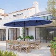 thumbnail image 2 of Outsunny 15ft Double-sided Patio Umbrella, Extra Large Outdoor Parasol, 2 of 10