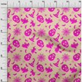 thumbnail image 3 of oneOone Tissu Popeline de Coton Beige Matériel de Robe d'Halloween Tissu Imprimé Tissu au Mètre 56 Pouces de Large, 3 of 4