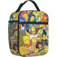 thumbnail image 2 of Simpsons Lunch Bag Insulated Lunch Box With Compartments Waterproof Reusable Tote Bag For Work Hiking Travel, 2 of 8