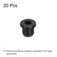 thumbnail image 3 of Unique Bargains Rubber Grommet Mount Dia 5/16' (8mm) Round T Type for Wire Protection 20 Pack, 3 of 5