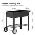 thumbnail image 3 of Noble House Galvanized Raised Garden Bed with Legs, 3 of 5