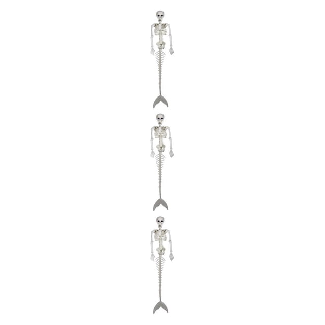 ZheElen Plastic Skeleton Posable Joints For Unique Halloween Decoration Size For Needs Posable Joints Skeletons 3Set