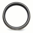 thumbnail image 2 of Edward Mirell Black Ti Grooves and Textured Lines 7mm Band Size 7, 2 of 4