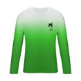 thumbnail image 4 of RXIRUCGD T-Shirt à Col Rond pour Hommes, Décontracté, Mode, Imprimé, Manches Courtes, Chandail, Vert, Taille : 3TG, 4 of 5