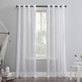 thumbnail image 1 of Mainstays Crushed Voile Window Curtains Panel Pair, 1 of 7