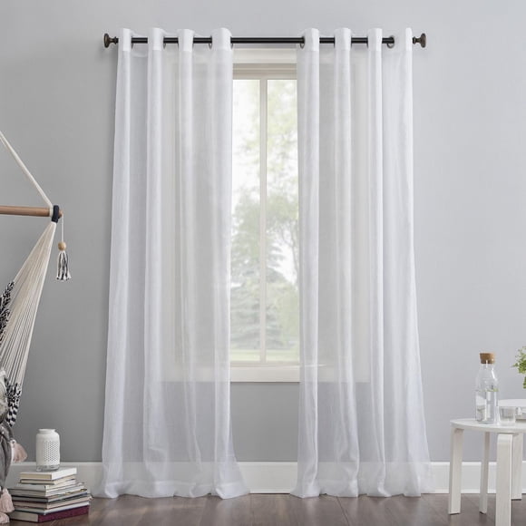 Mainstays Crushed Voile Window Curtains Panel Pair