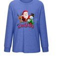 thumbnail image 5 of Qertyioot Chandail à Imprimé de Noël d'Hiver pour Femmes, Manches Longues, Col Rond Décontracté, Haut Mode à Enfiler, 5 of 5