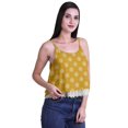 thumbnail image 2 of Moomaya Printed Womens Spaghetti Strap Crop Top Cami Summer Tops, 2 of 5