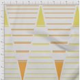 thumbnail image 2 of Soimoi Cotton Voile Fabric Triangle & Stripe Panel Printed Fabric 1 Yard 56 Inch Wide, 2 of 3
