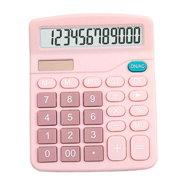 12 Digit Electronic Calculator Large Screen Desktop Home Hot Office W4L7