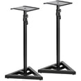thumbnail image 1 of Duramex (TM) Supports de Haut-Parleurs Améliorés à Hauteur Réglable, Supports de Plancher Deux en un, Base Robuste et Tube Extensible avec Capacité de 44 Lb par Support, Réglage de Hauteur de 27 Pouces-43 Pouces, 1 of 6