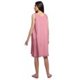 thumbnail image 4 of Moomaya Cotton A-Line Sleepwear For Ladies Round Neck Button Placket Nightdress, 4 of 6
