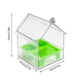 thumbnail image 2 of Pull-Out External Parrot Feeder and Transparent Hanging Bird Bath for Cage - No Mess Design with Pull-Out Tray, Two Food Slots for Small Medium Birds, Easy to Fill and Clean, 2 of 8