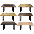thumbnail image 3 of Set of 2 AnthroDesk Carbon Steel Metal Table Legs. for Dining Room, Patio, Coffee Table, Office, Home Office with Matte Black Powder Coating (RECTANGULAR-28), 3 of 8