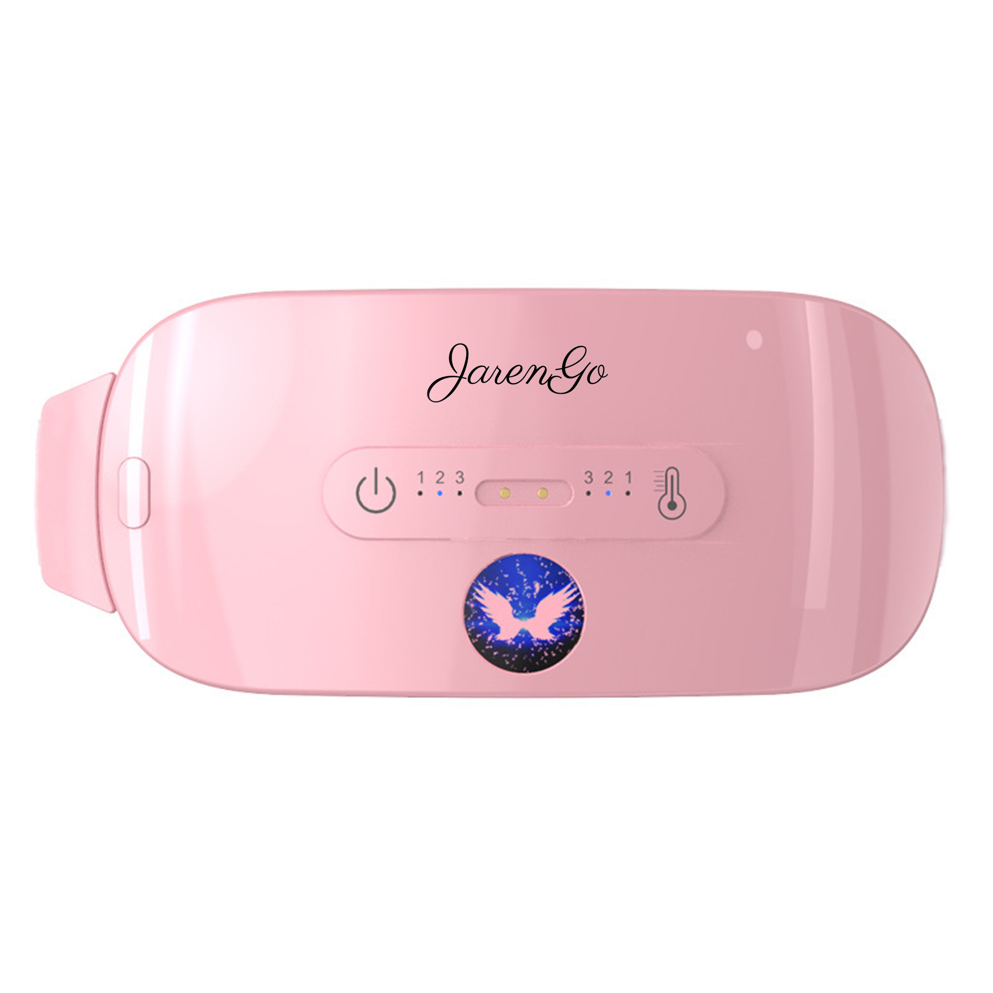 JARENGO Belly Heating Pad for Women Portable Cordless Heating Pad with 3 Heat Levels and 3 Massage Modes Fast Heating Pad for Women and Girls, Pink