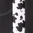thumbnail image 3 of Auto Drive 2-Piece Black-White Cow Print Seat Covers, 3 of 6