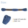 thumbnail image 2 of Unique Bargains Fil à Broder Bleu Foncé, 8 m - 12 Écheveaux, 2 of 6