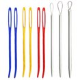 thumbnail image 1 of 9pcs Bent Tip Tapestry Needles and Wool Needles Large-Eye Aluminium Needles for Sewing Knitting, 1 of 8