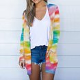 thumbnail image 2 of Pisexur Womens Open Front Cardigans Sweaters Lightweight Floral Long Sleeve Loose Outerwear Soft Knit Sweaters Coat with Pockets, 2 of 5