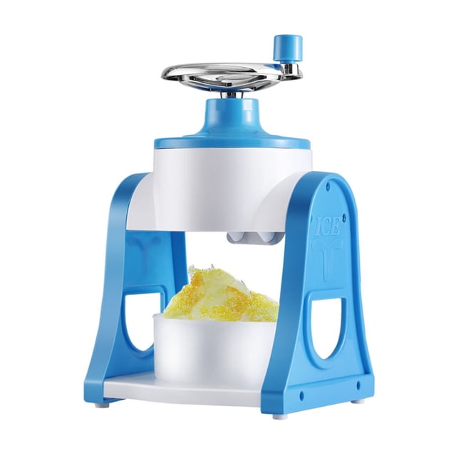 SHISUYAN Manual Shaver Ice Crusher Mini Household Machine for Summer 1 Set Blue